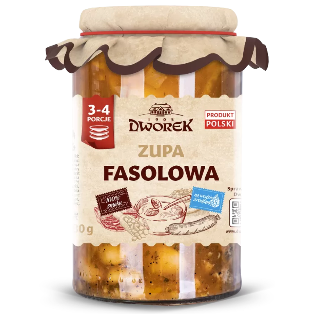 Zupa fasolowa 720ml - Dworek