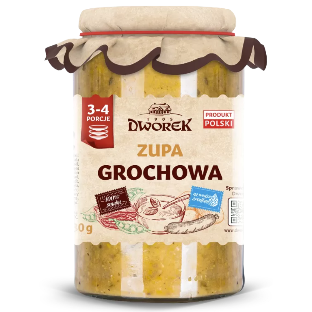 Zupa grochowa 720ml - Dworek