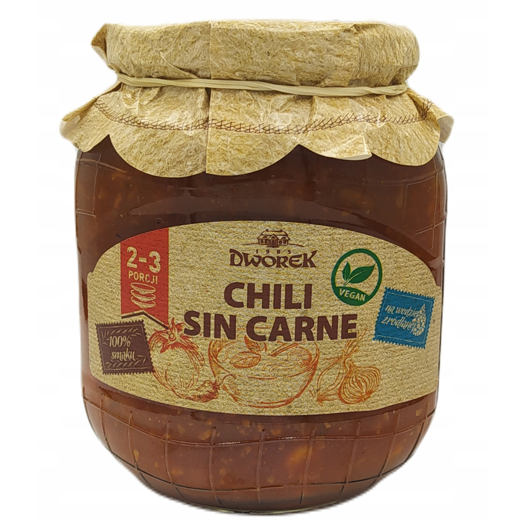 Chili sin carne wegańskie 700g Dworek danie gotowe