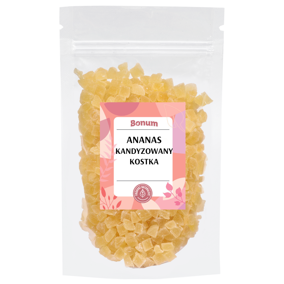 Ananas kandyzowany kostka 1kg - Bonum