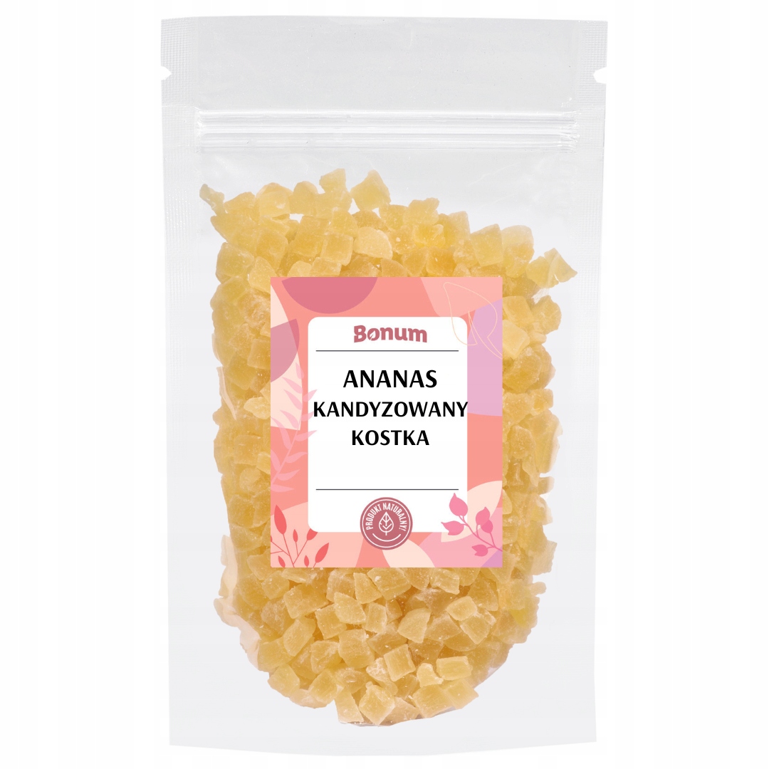 Ananas kandyzowany kostka 100g - Bonum